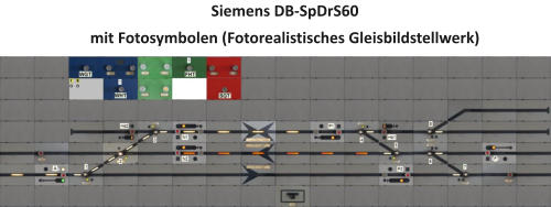 Siemens DB-SpDrS60 mit Fotosymbolen (Fotorealistisches Gleisbildstellwerk)