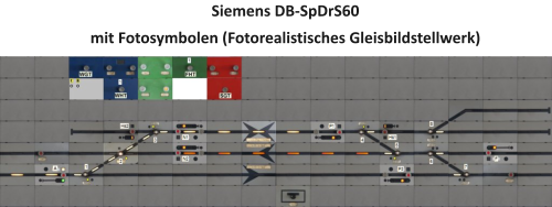 Siemens DB-SpDrS60 mit Fotosymbolen (Fotorealistisches Gleisbildstellwerk)